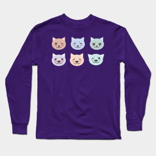 Funny cat muzzle Long Sleeve T-Shirt